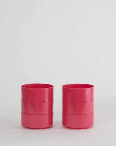 Max Dinnerware - Hellerware - Lella  Massimo Vignelli Maxbowl - Set of 6 / Pink