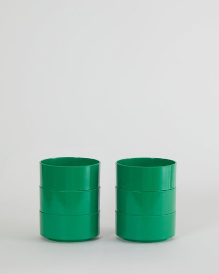 Max Dinnerware - Hellerware - Lella  Massimo Vignelli Maxbowl - Set of 6 / Green