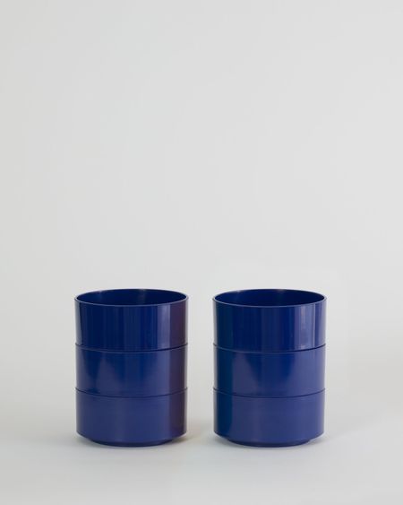 Max Dinnerware - Hellerware - Lella  Massimo Vignelli Maxbowl - Set of 6 / Blue