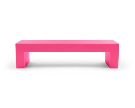 Vignelli Bench - Lella  Massimo Vignelli Large (72") / Pink