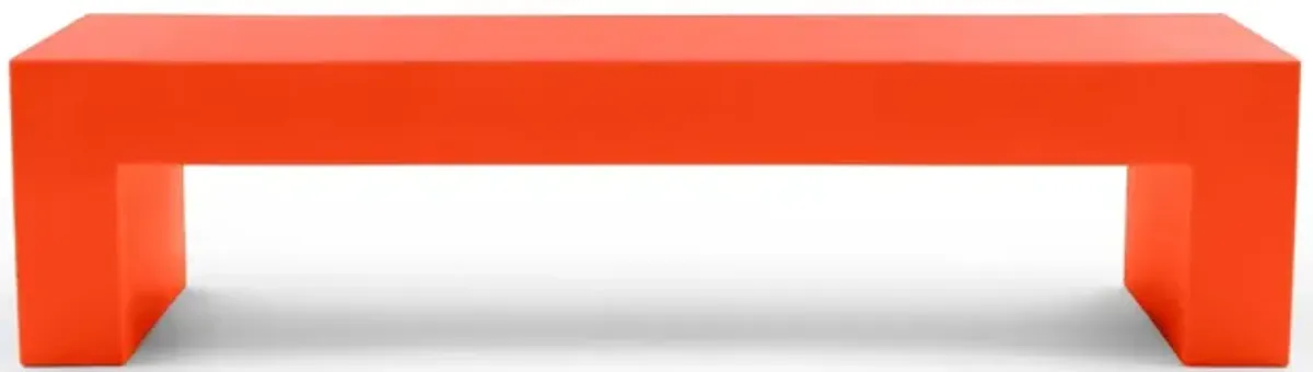 Vignelli Bench by Massimo Vignelli – Modern, Timeless Benches Large - 72" / Orange