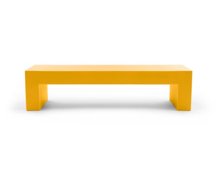 Vignelli Bench - Lella  Massimo Vignelli Large (72") / Yellow