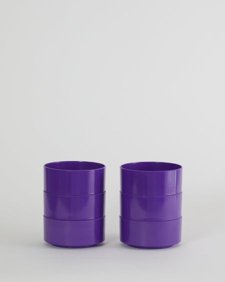 Max Dinnerware - Hellerware - Lella  Massimo Vignelli Maxbowl - Set of 6 / Purple