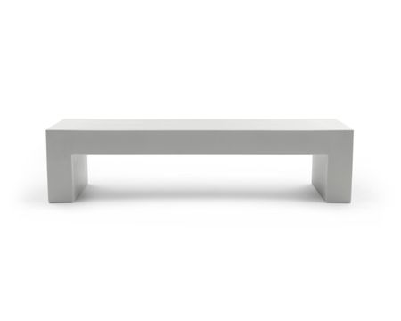Vignelli Bench - Lella  Massimo Vignelli Large (72") / Light Grey