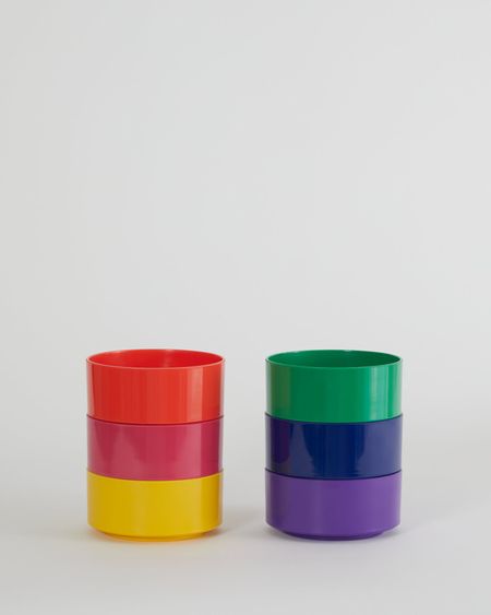 Max Dinnerware - Hellerware - Lella  Massimo Vignelli Maxbowl - Set of 6 / Rainbow