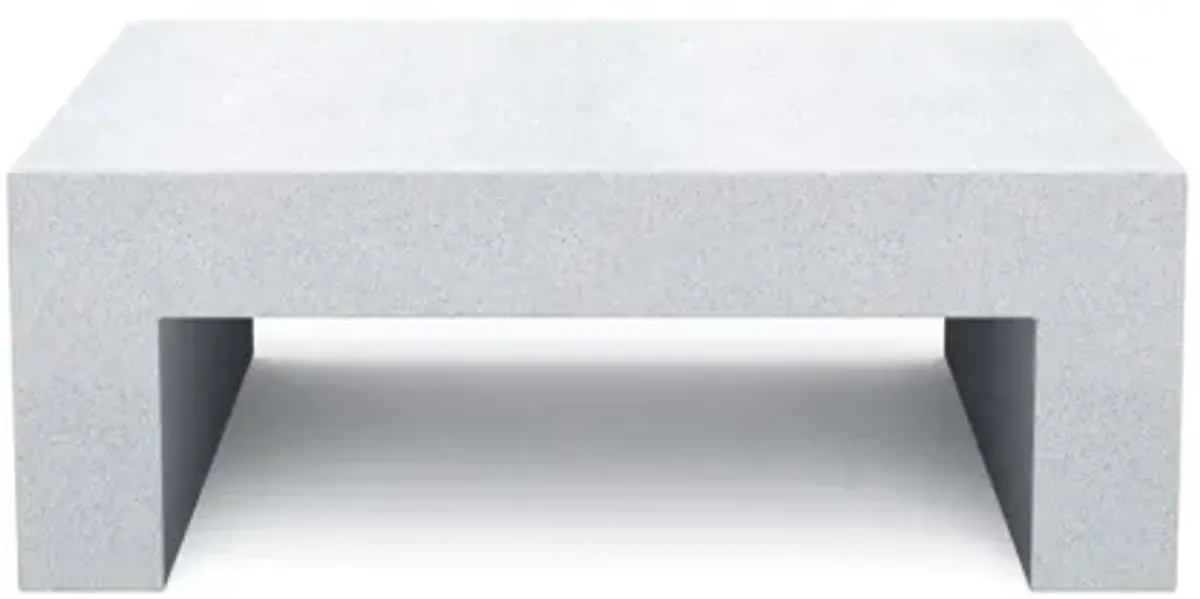 Heller Stoned Vignelli Collection – Grounded, Distinctive Forms Coffee Table / White Granite