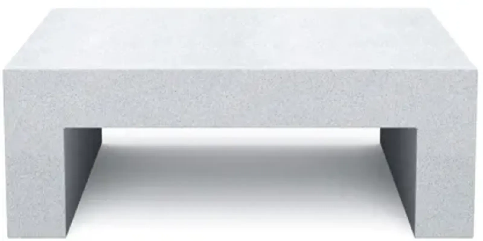 Heller Stoned Vignelli Collection – Grounded, Distinctive Forms Coffee Table / White Granite