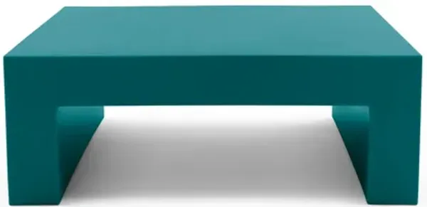 Vignelli Table – Modern Iconic Artistry Meets Everyday Function Turquoise