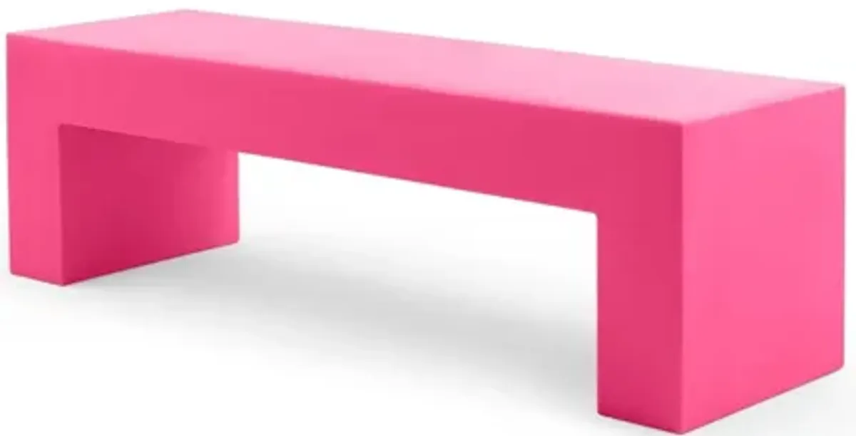 Vignelli Bench - Lella  Massimo Vignelli Medium (60") / Pink