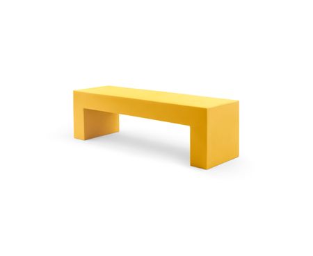 Vignelli Bench - Lella  Massimo Vignelli Medium (60") / Yellow