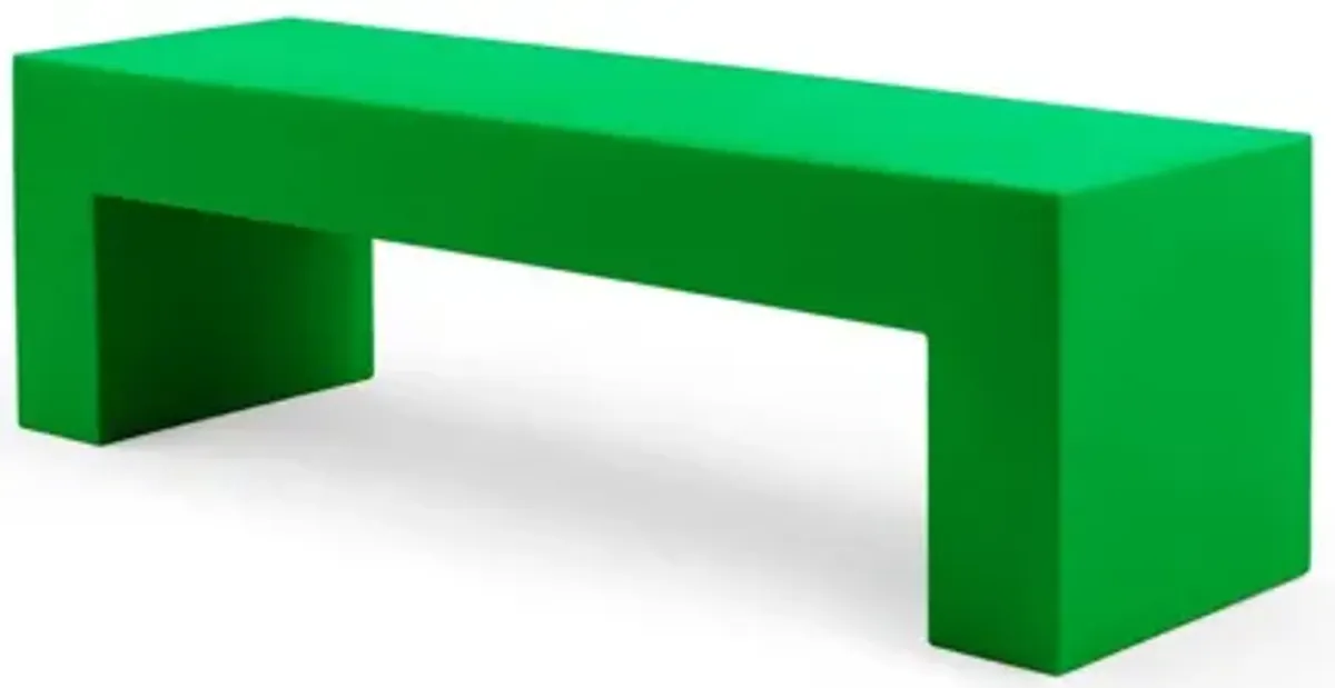 Vignelli Bench - Lella  Massimo Vignelli Medium (60") / Green