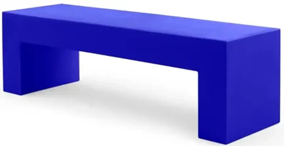 Vignelli Bench - Lella  Massimo Vignelli Medium (60") / Blue