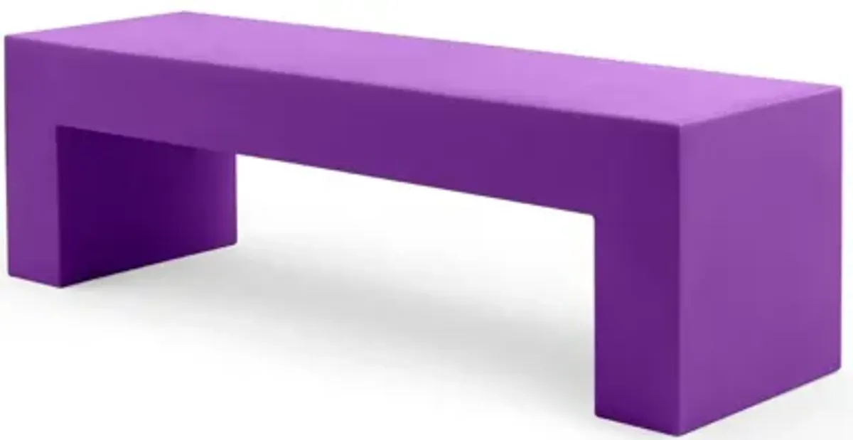 Vignelli Bench - Lella  Massimo Vignelli Medium (60") / Purple