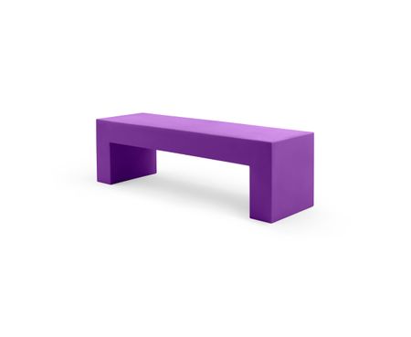 Vignelli Bench - Lella  Massimo Vignelli Medium (60") / Purple