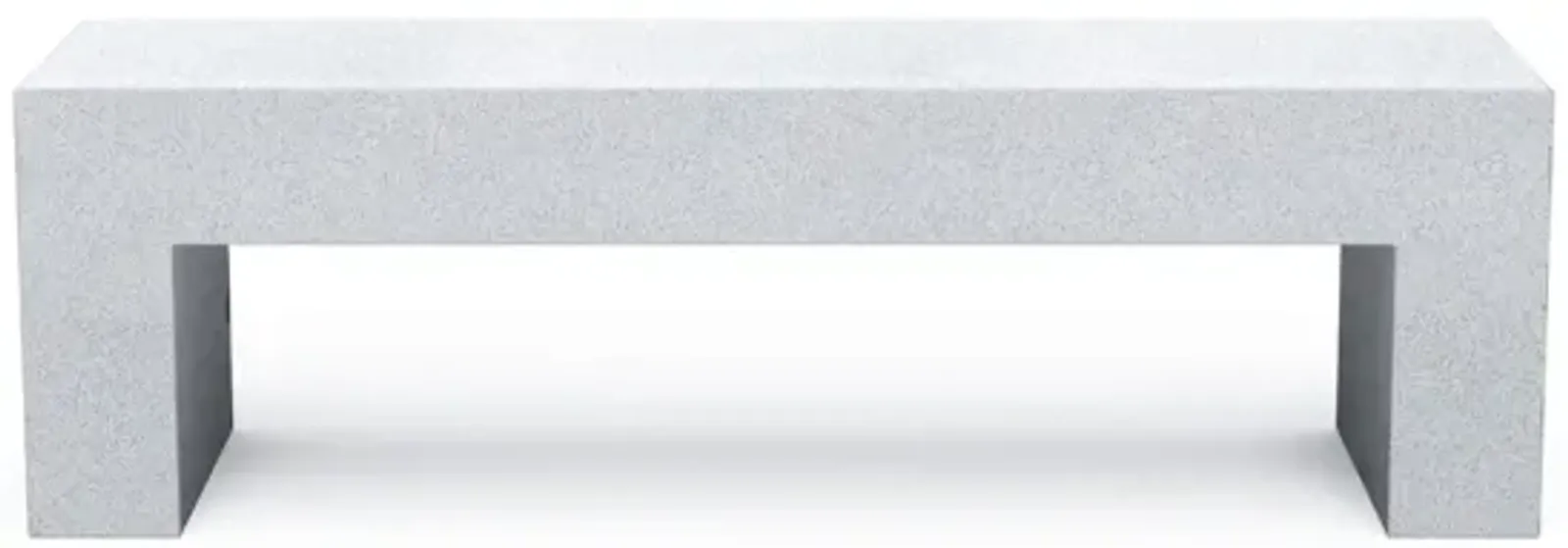 Heller Stoned Vignelli Collection – Grounded, Distinctive Forms Bench Medium - 60in / White Granite