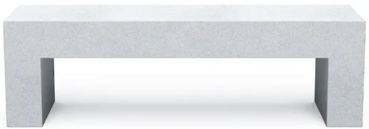 Vignelli - Heller Stoned Bench Medium (60") / White Granite