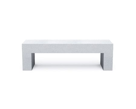 Vignelli - Heller Stoned Bench Medium (60") / White Granite