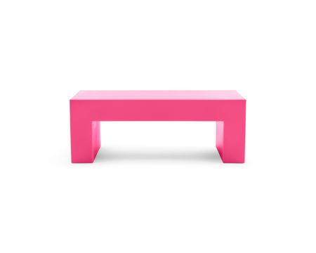 Vignelli Bench - Lella  Massimo Vignelli Small (48") / Pink