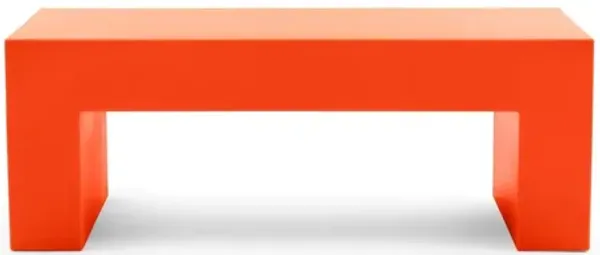 Vignelli Bench by Massimo Vignelli – Modern, Timeless Benches Small - 48" / Orange