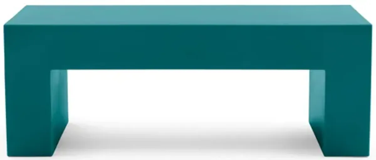 Vignelli Bench by Massimo Vignelli – Modern, Timeless Benches Small - 48" / Turquoise