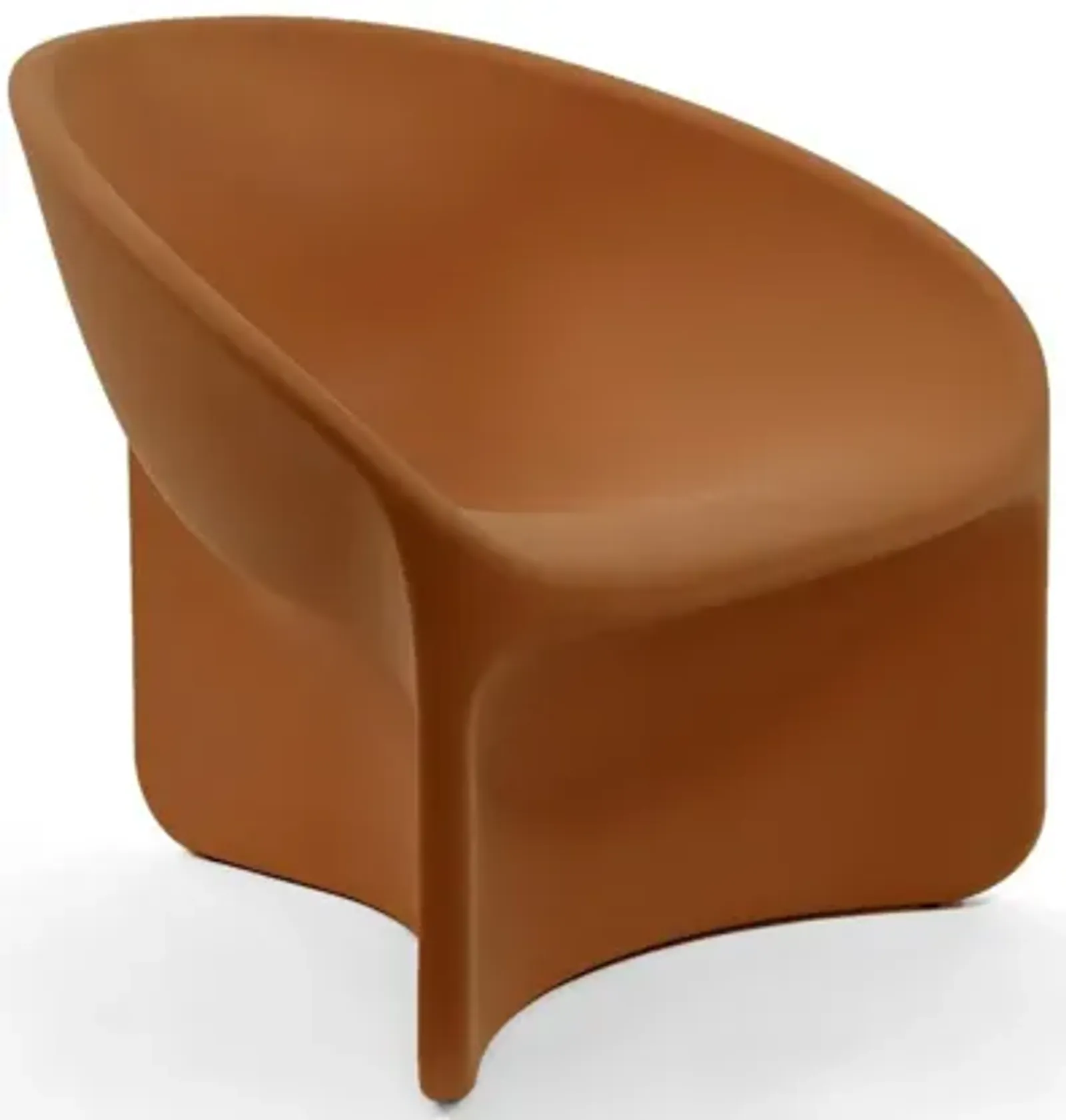 Bluff Chair by Hlynur Atlason - Indoor-Outdoor Modern Seating Terra Cotta