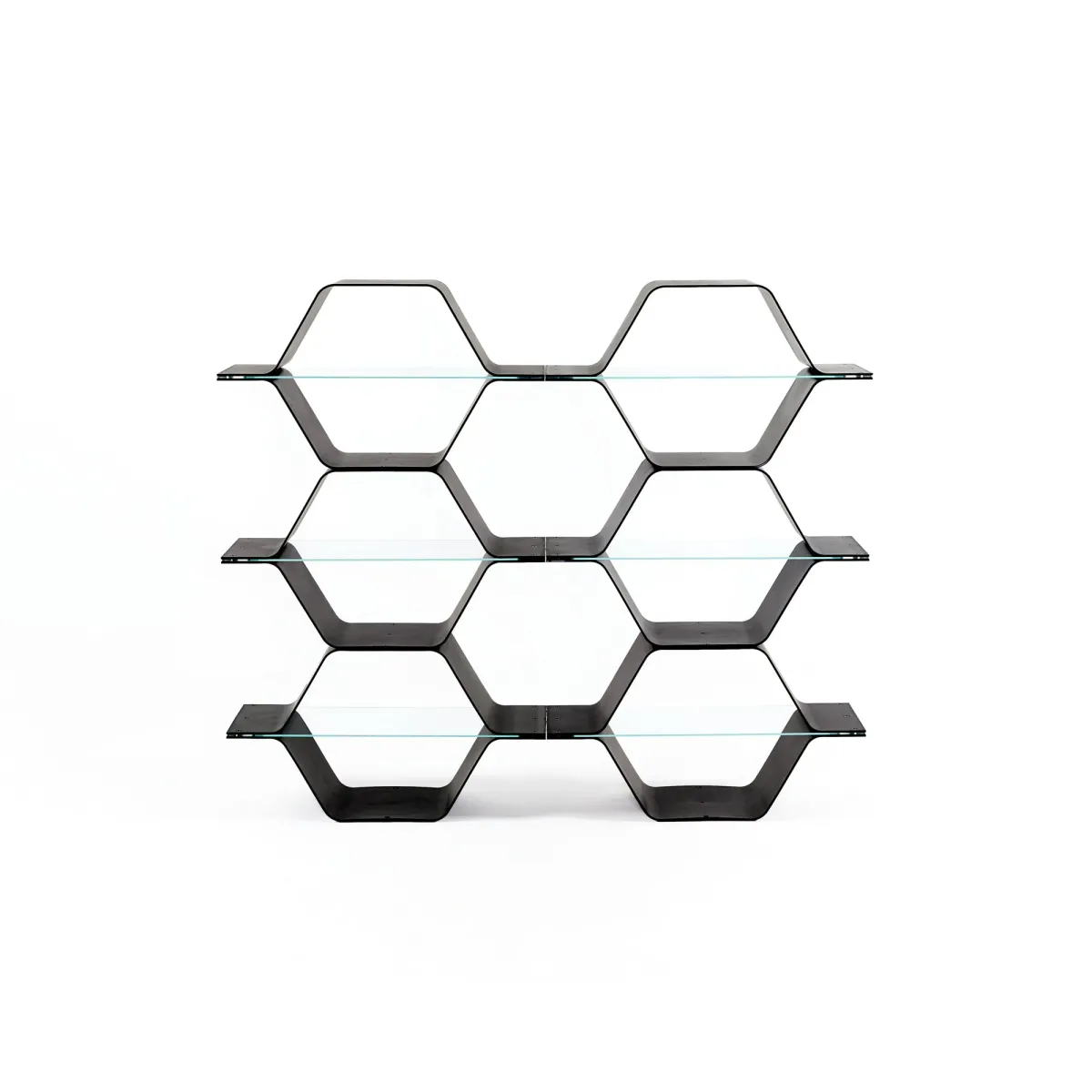 Honeycomb Modular Shelving - Space Age Design - Versatile  Modern Black / D/E