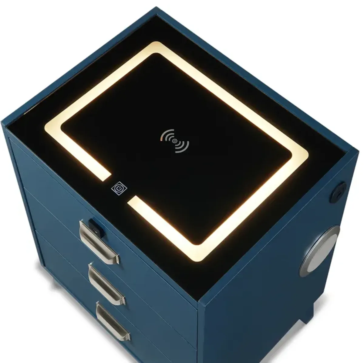 Razor Nightstand With Electronic Features - Blue