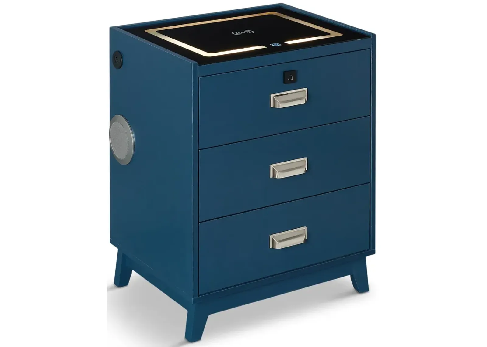 Razor Nightstand With Electronic Features - Blue