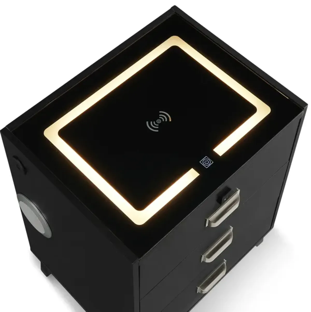 Razor Nightstand With Electronic Features - Black