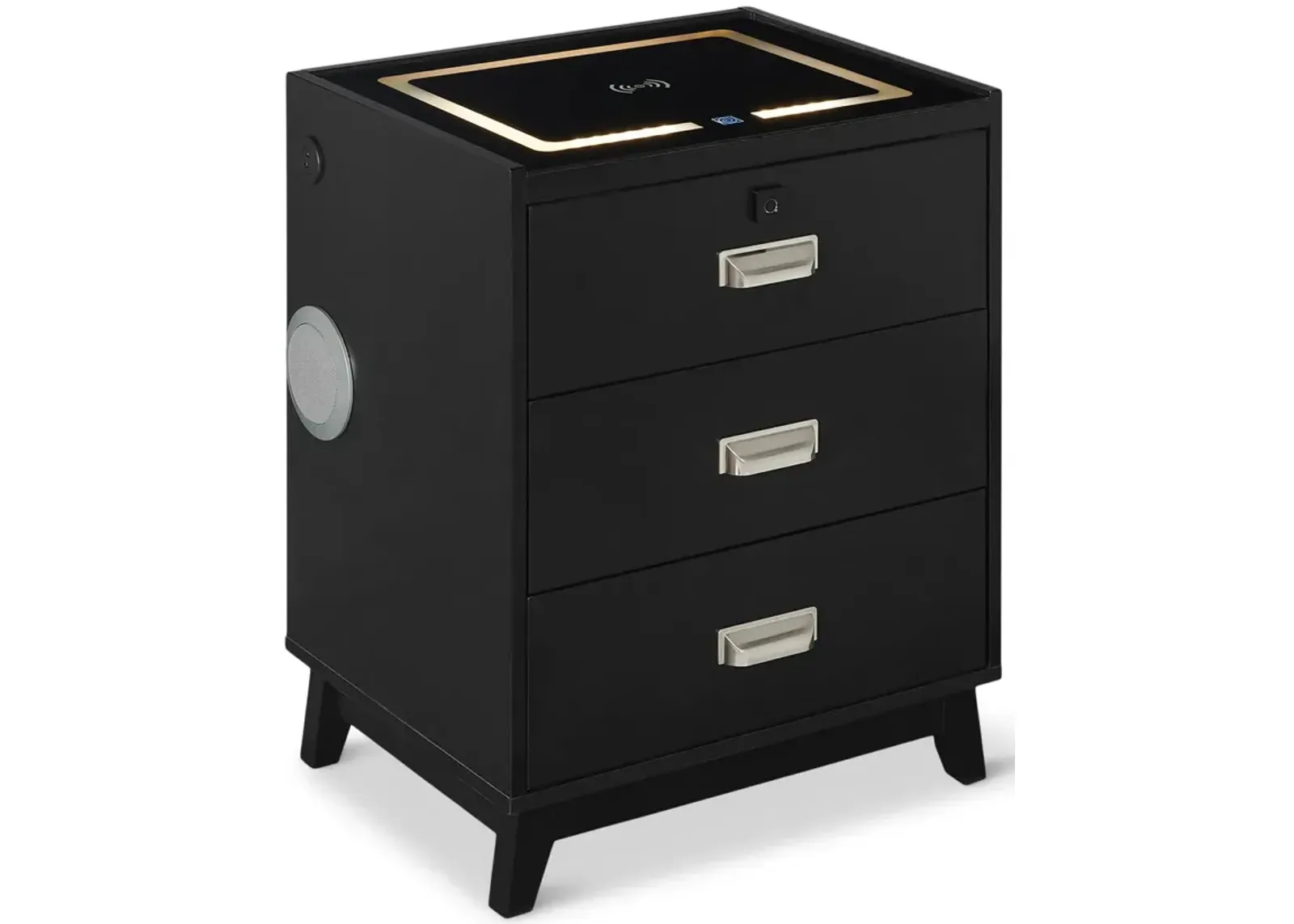 Razor Nightstand With Electronic Features - Black