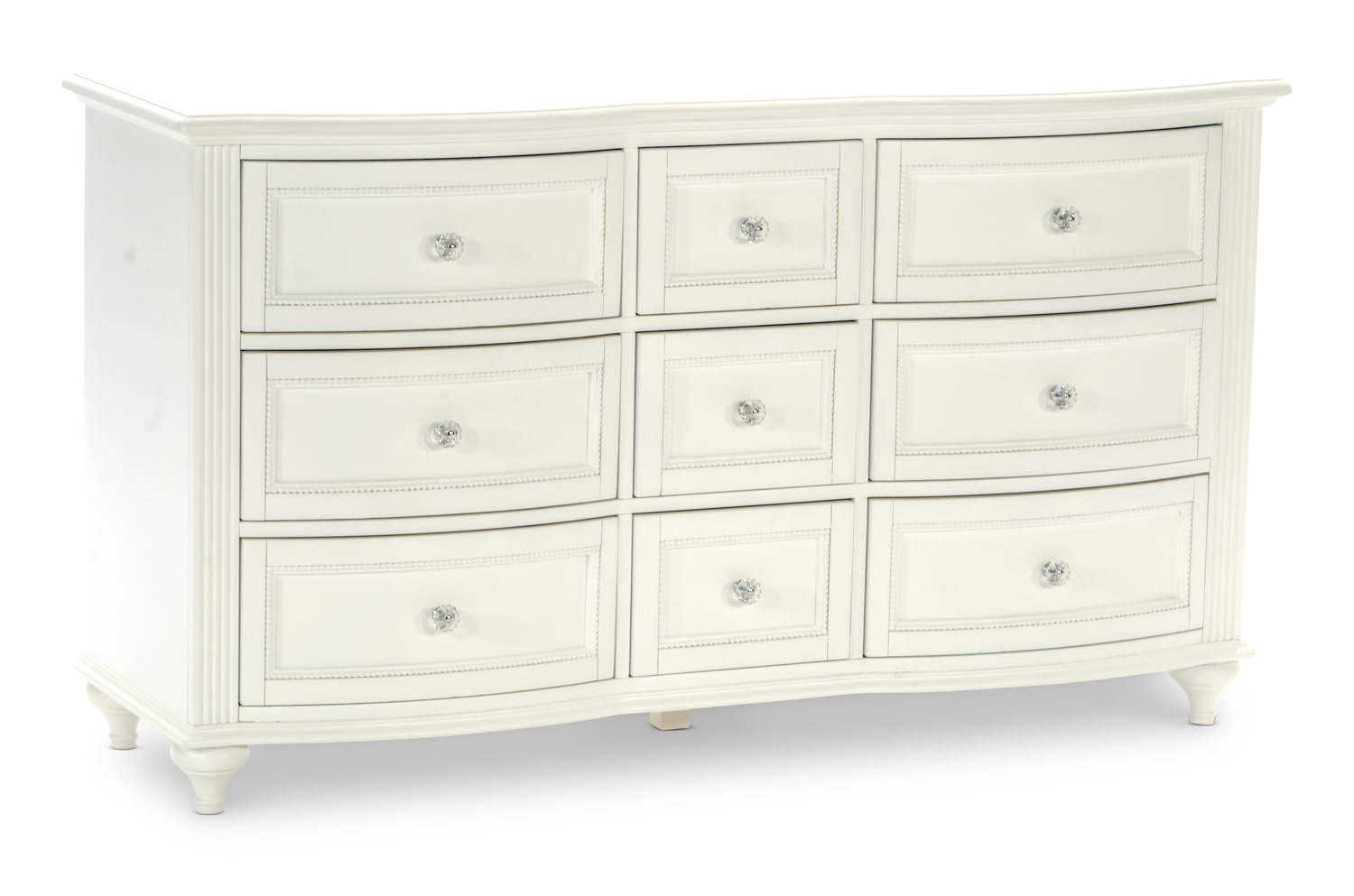 Chantilly 9 Drawer Dresser White
