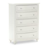 Chantilly 5 Drawer Chest - White