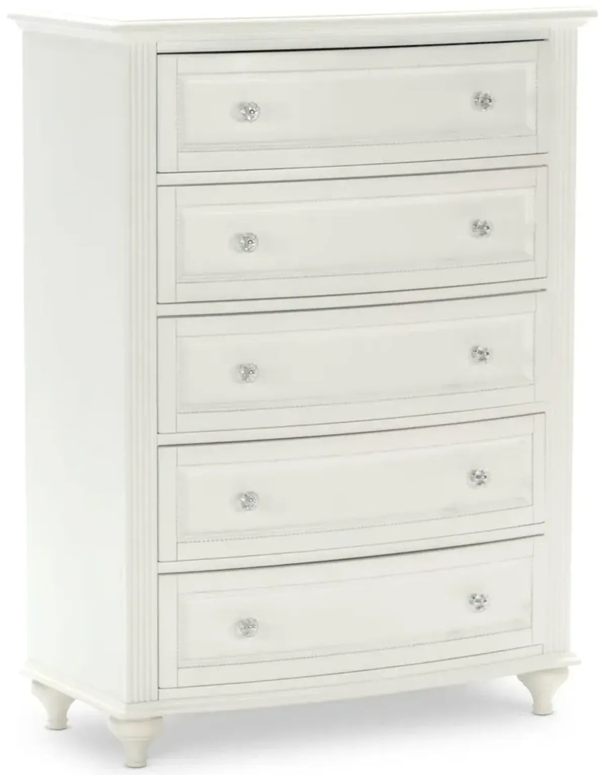 Chantilly 5 Drawer Chest - White