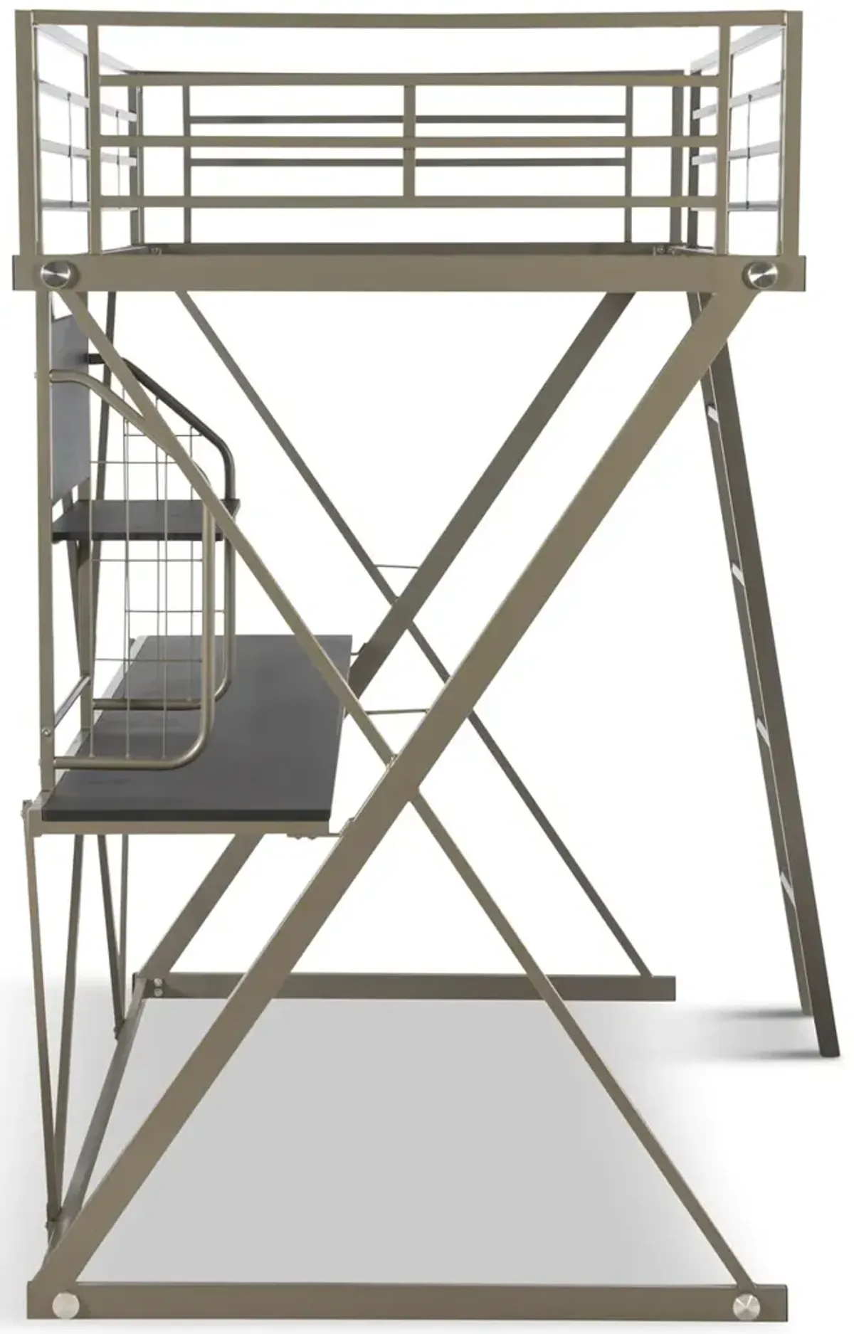 Curie Loft Bed - Pewter