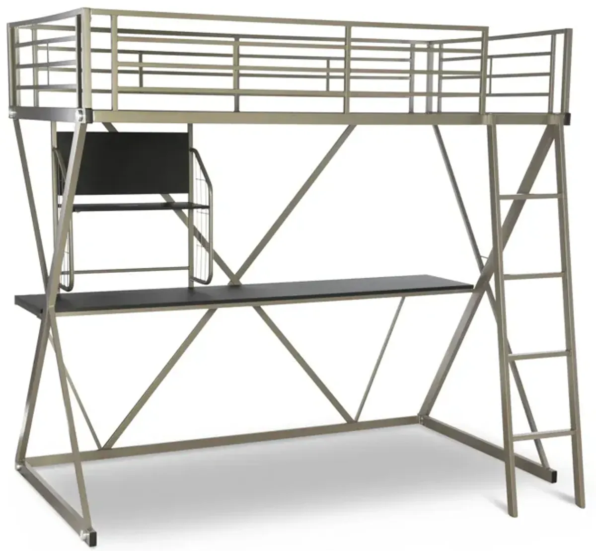 Curie Loft Bed - Pewter