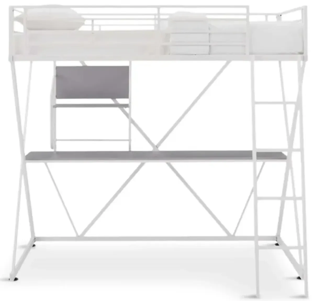 Curie Loft Bed - White