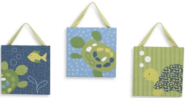 Turtle Reef Set of 3 Canvas Wall Art by Cocalo