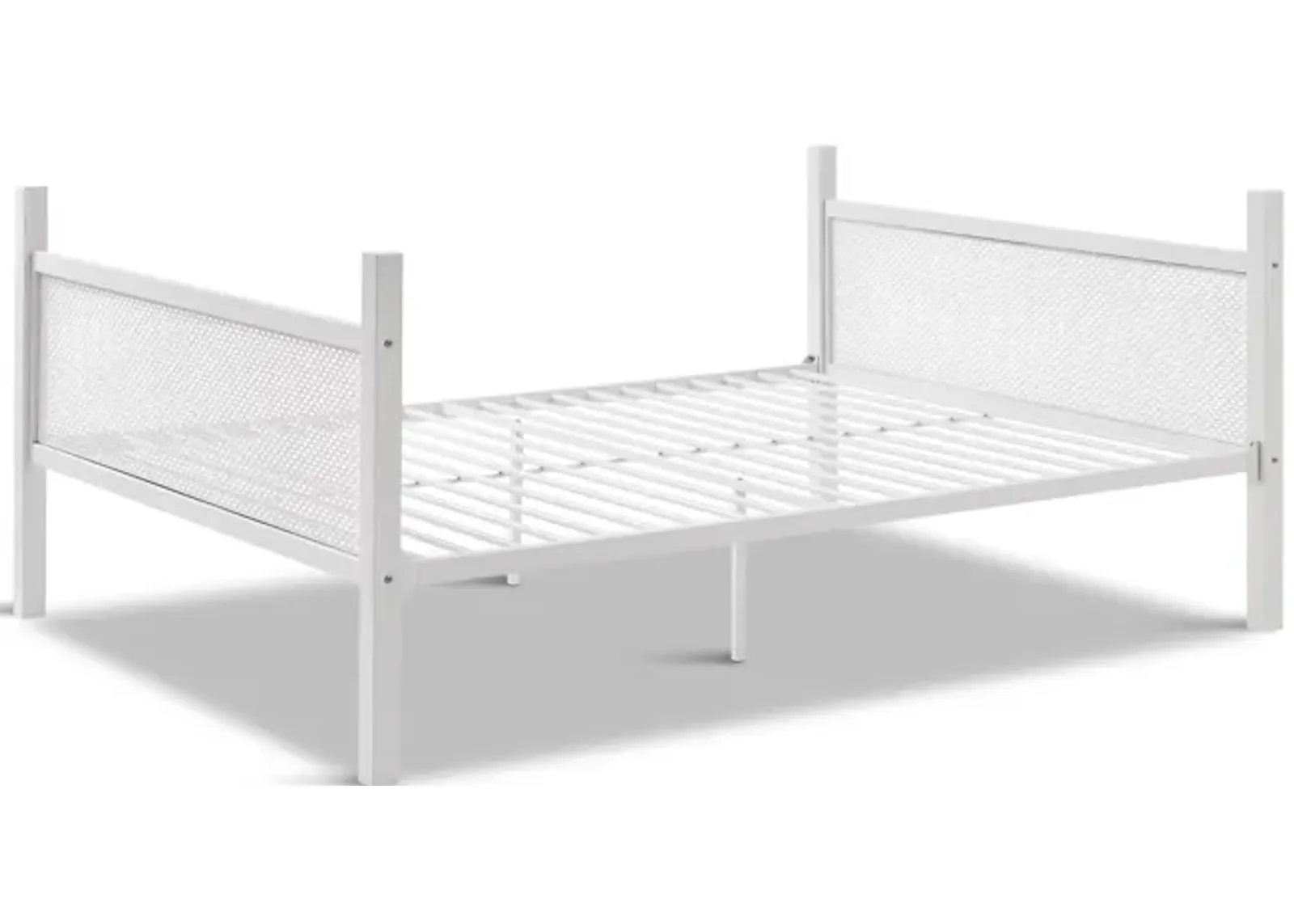 Trellis Full Bed - White