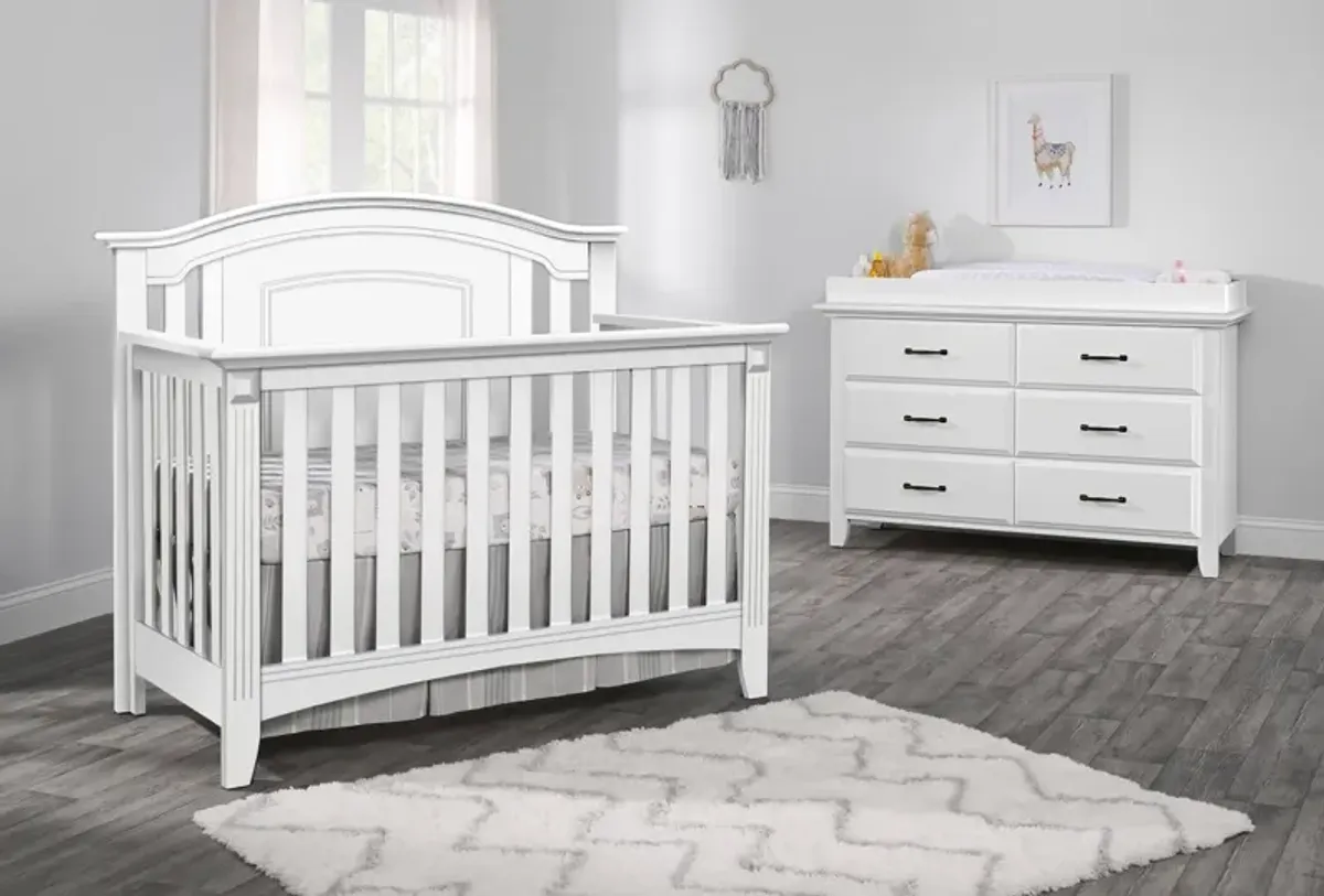 Hayden Convertible Crib - White