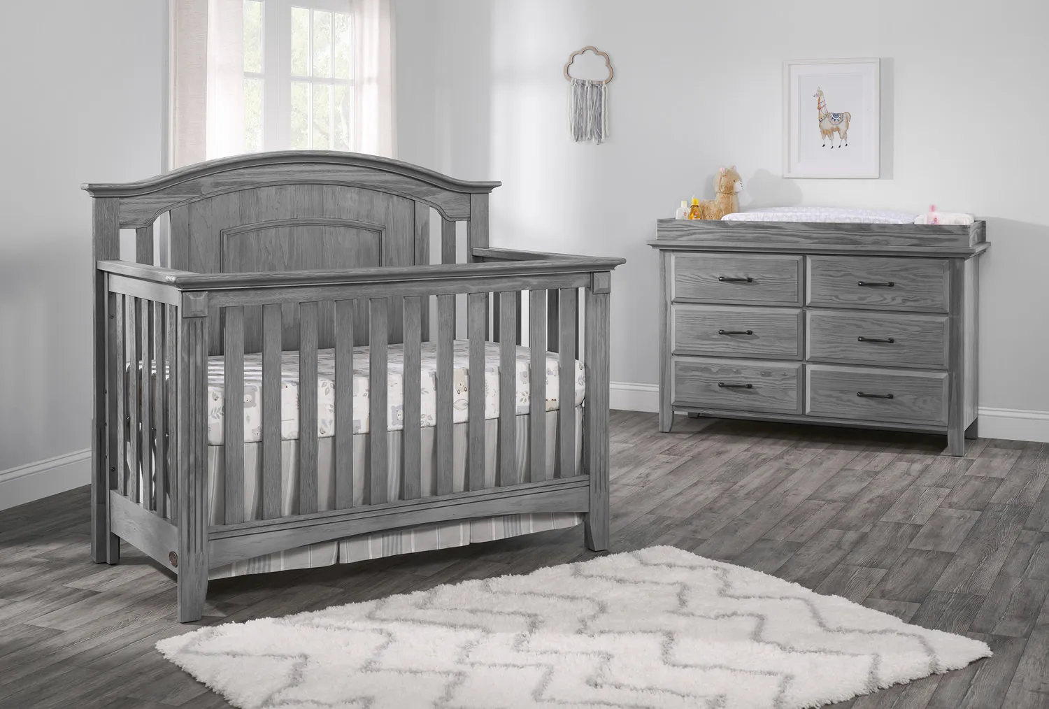 Hayden Convertible Crib - Grey