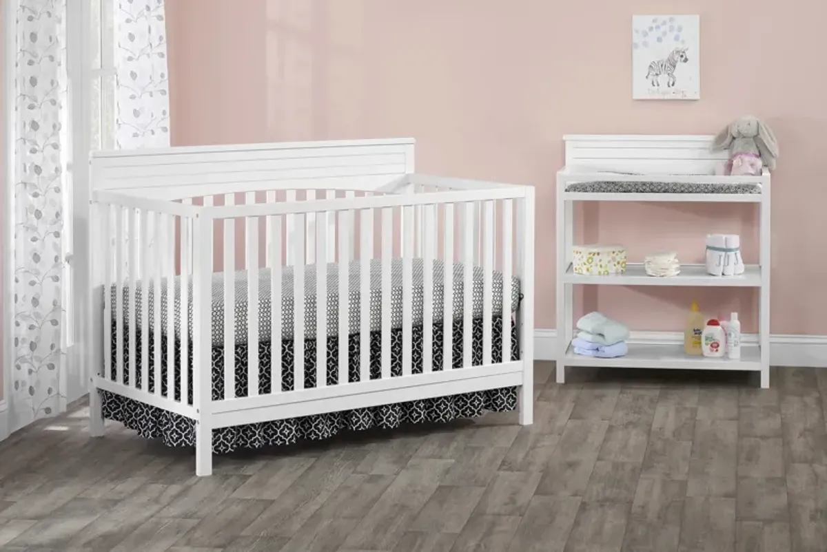 Fallon Convertible Crib - White