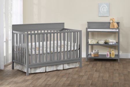 Fallon Convertible Crib - Grey