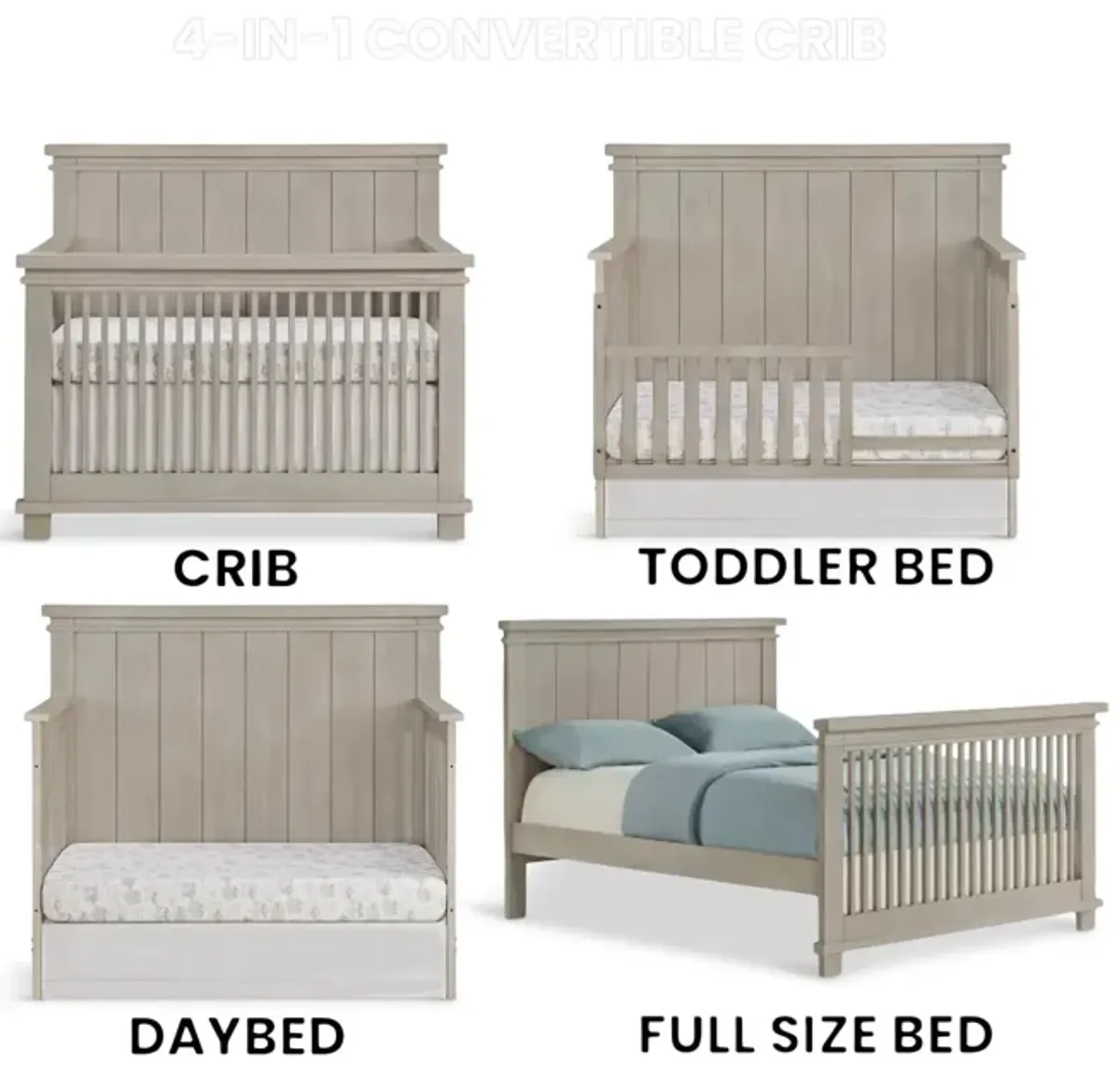 Hampton 4 In 1 Convertible Crib