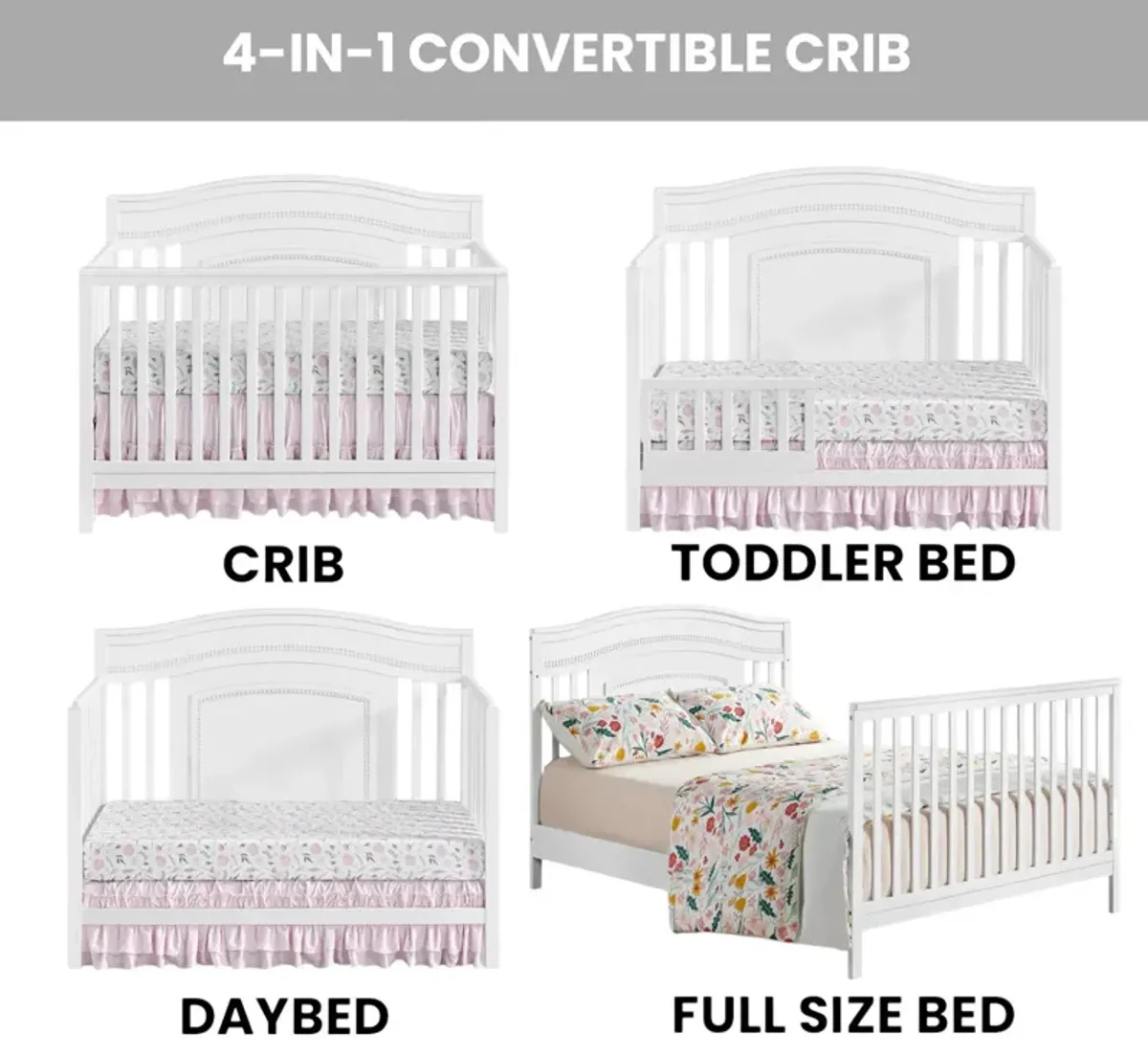 Briella 4-In-1 Convertible Crib