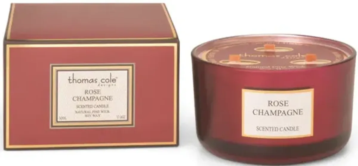 Rose Champagne Luxe Large Jar Candle - 17 oz