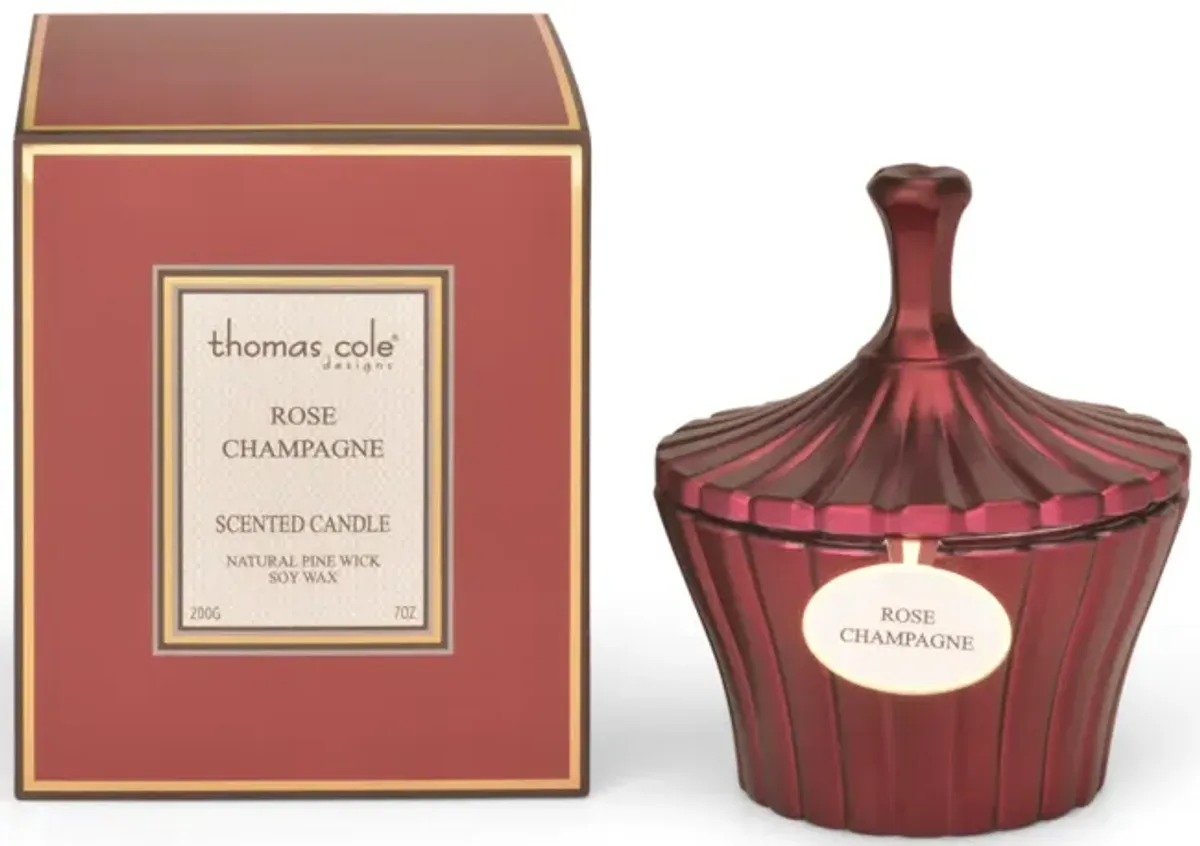 Rose Champagne Luxe Lidded Jar Candle - 7 oz