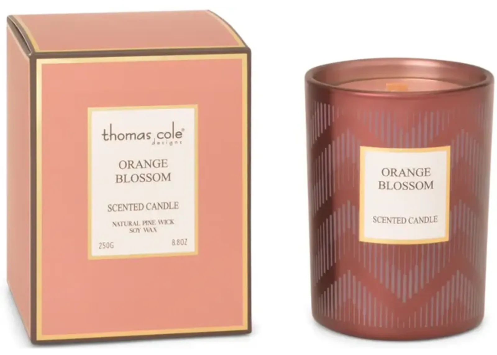 Metallic Jar Candle - Orange Blossom