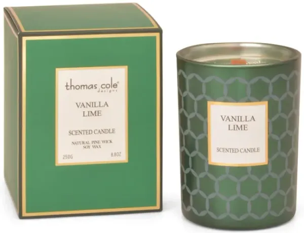 Metallic Jar Candle - Vanilla Lime