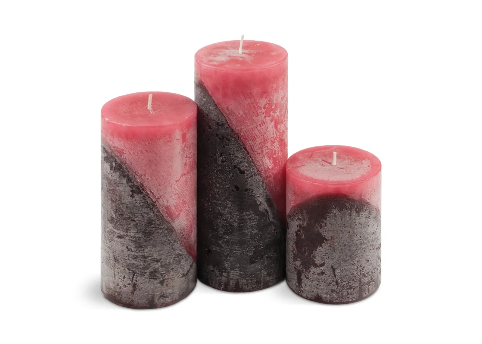 Red Cinnamon Apple Pillar Candle - Medium