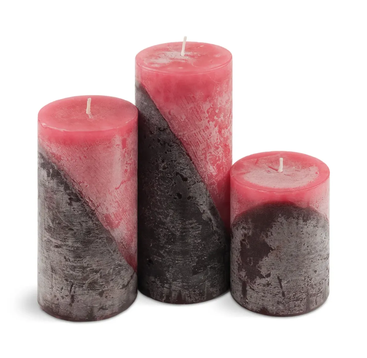 Red Cinnamon Apple Pillar Candle - Medium